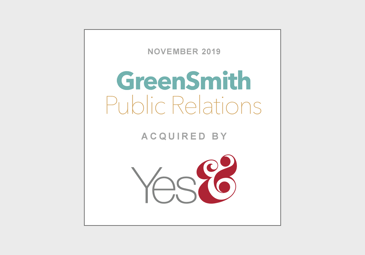 TobinLeff Advises Yes& Agency On Its Acquisition of GreenSmith PR