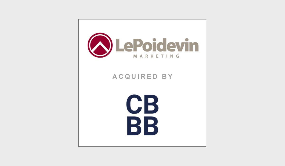 TobinLeff advises the marketing agency, LePoidevin Marketing, on its sale to the investment holdings company CBBB.